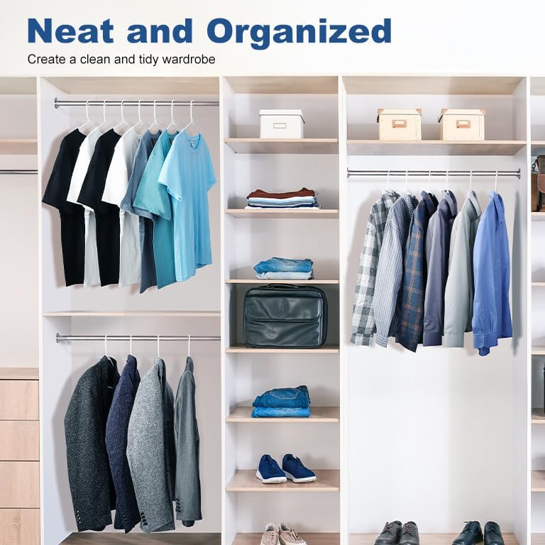 HOUSE DAY White Plastic Hangers 200 Pack, Slim Space-Saving Clothes Hangers
