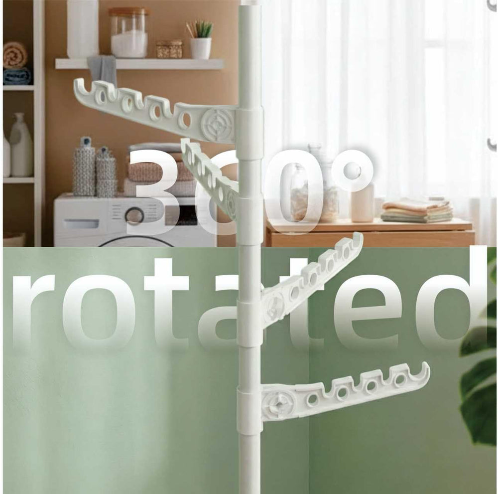 Indoor Super Space-Saving Clothing Drying Rack for Apartment Small Room, 5 Ti...