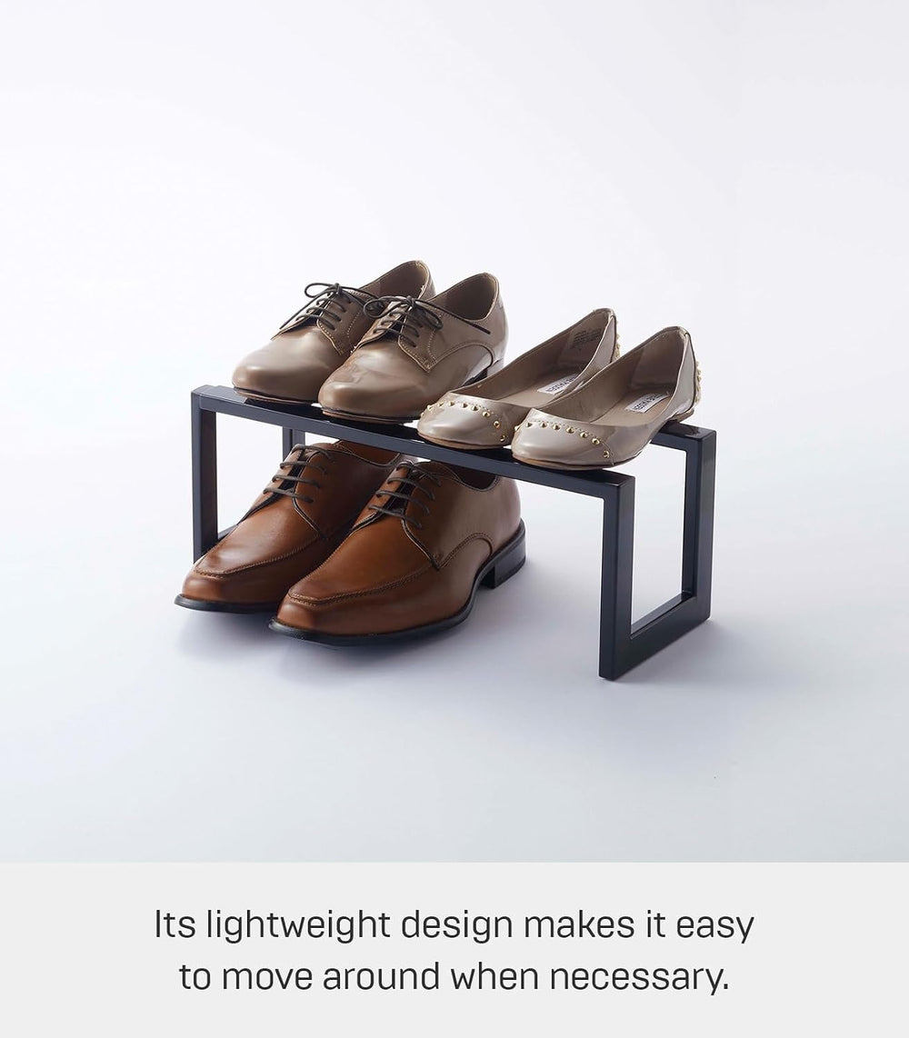 YAMAZAKI Home Line Expanding Shoe Rack, Metal, Adjustable - Single, 6" -...