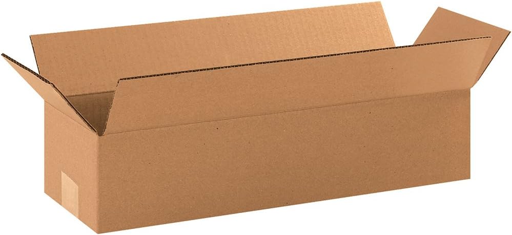 AVIDITI 19 x 6 x 4 Corrugated Cardboard Boxes, Long 19"L x 6"W x 4&...