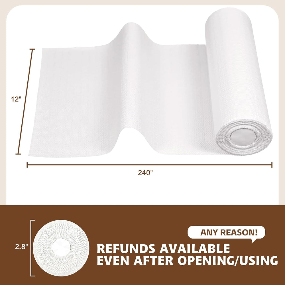 Shelf Liners for Kitchen Cabinets 17in x 20FT, Non Adhesive Drawer Liner