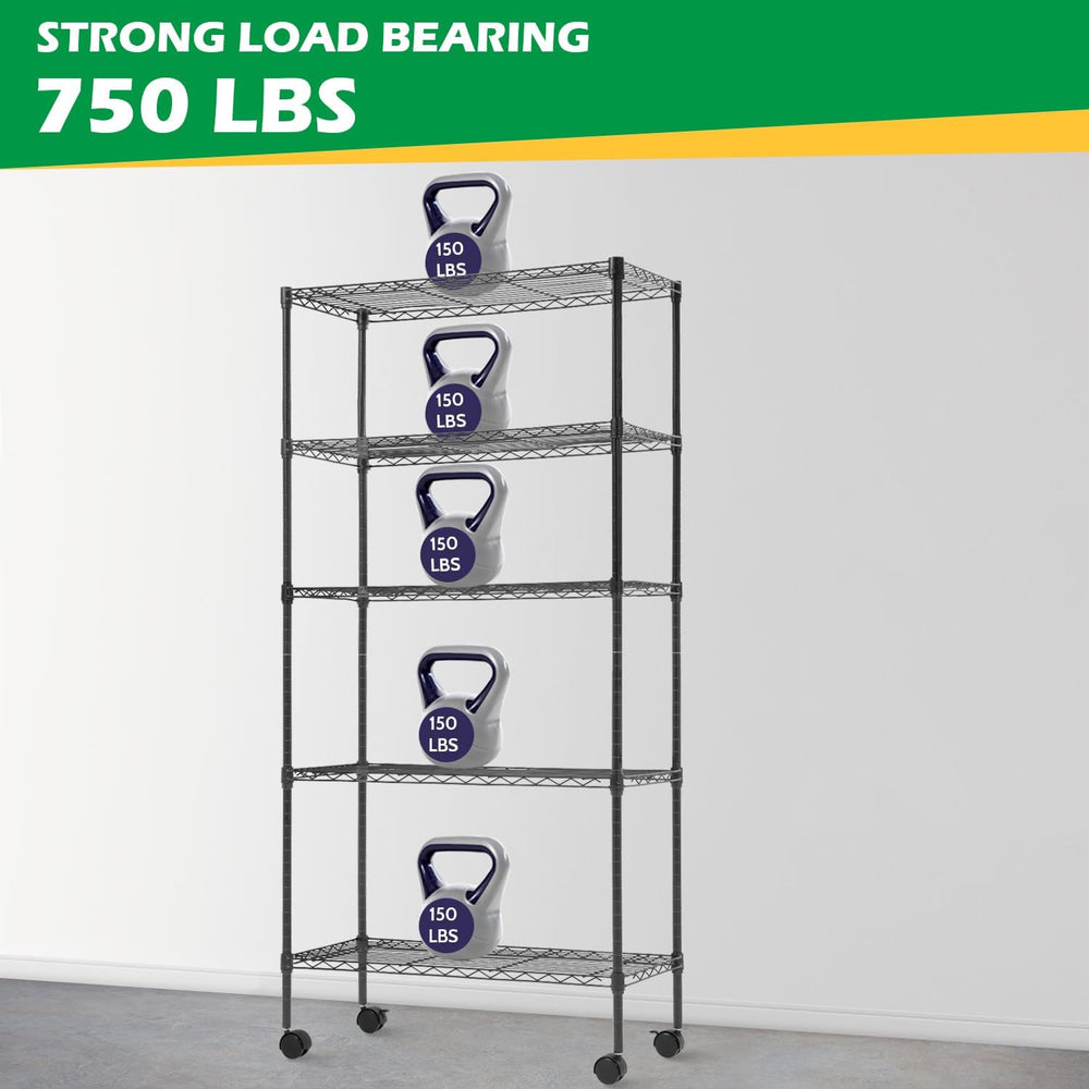BestOffice 14"x30"x60" Commercial Storage Shelves Heavy Duty S...