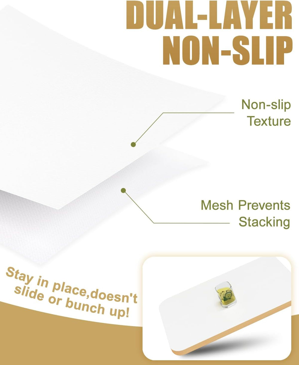 Drawer and Shelf Liners for Kitchen Cabinets Non-Adhesive