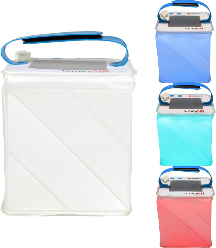 LuminAID Nova Colors Inflatable Solar LED Camping Lantern, 8 Color Modes