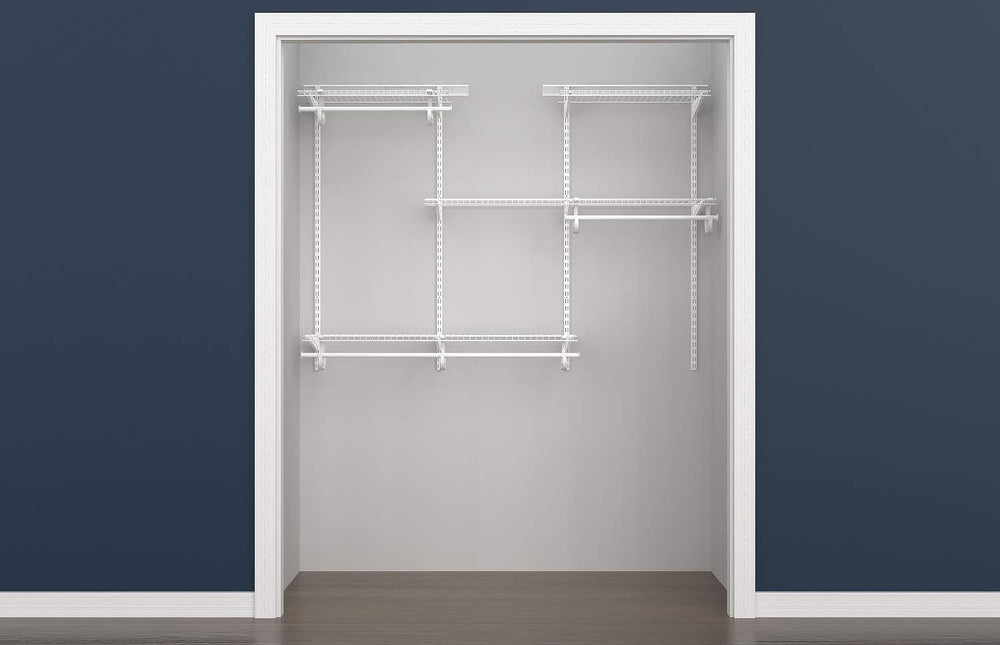 ClosetMaid ShelfTrack Wire Closet Organizer System, Adjustable from 4 to 6 Ft...