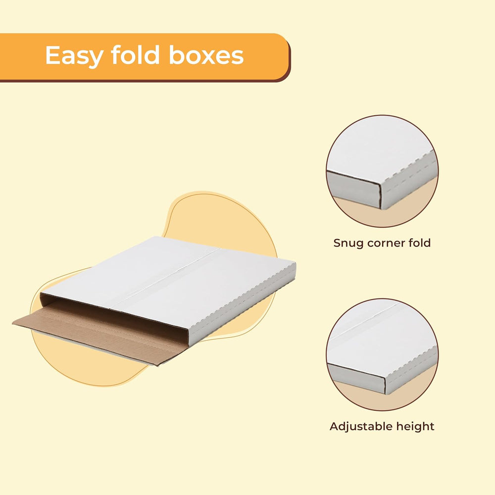 The Boxery 100 Pack - 45RPM Strong Record Mailer Boxes | 7.5" x 7.5&quot...