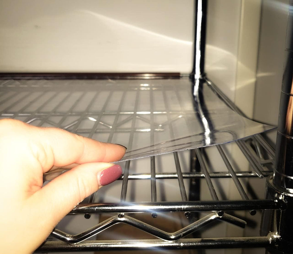 Wire Rack Shelf Liners | Durable PVC | Pre-Cut Notched Corners | 4 Pack | 48&...