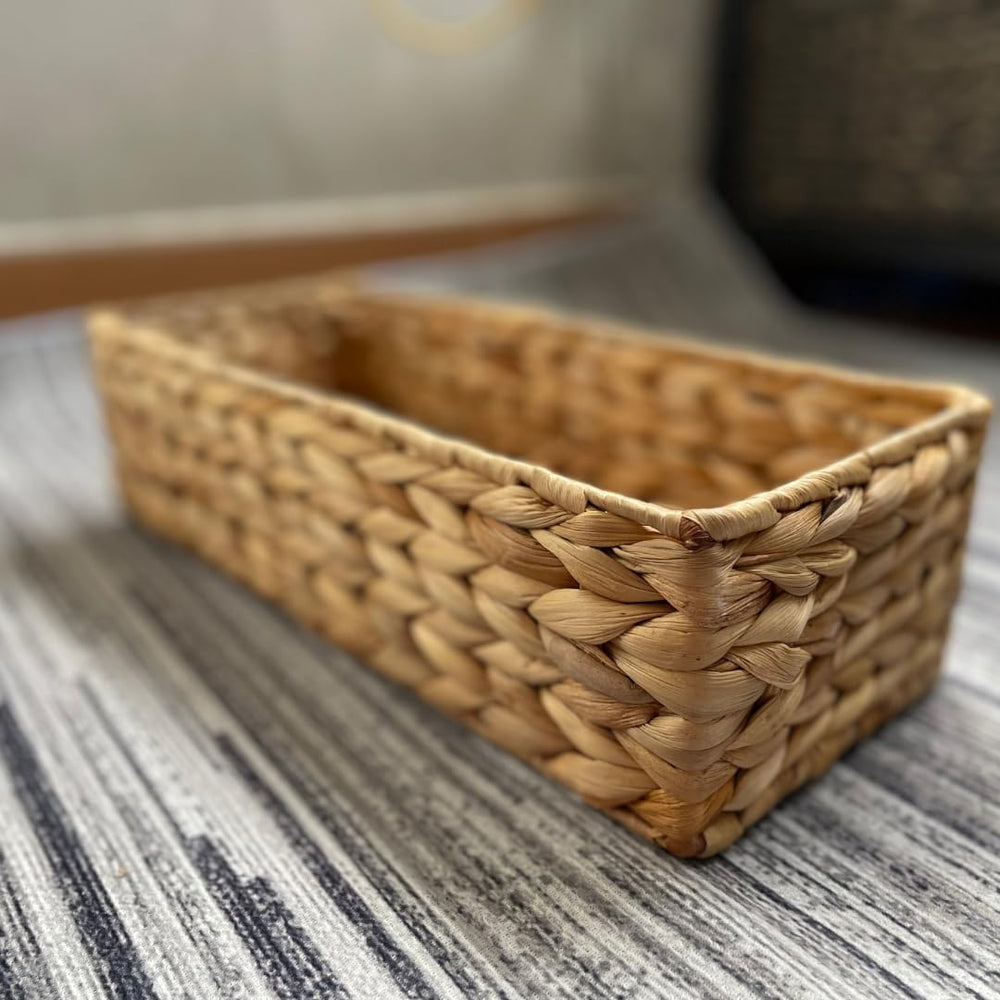 M4DECOR Set of 3 Wicker Toilet Paper Holders – Toilet Tank Basket, Back of To...