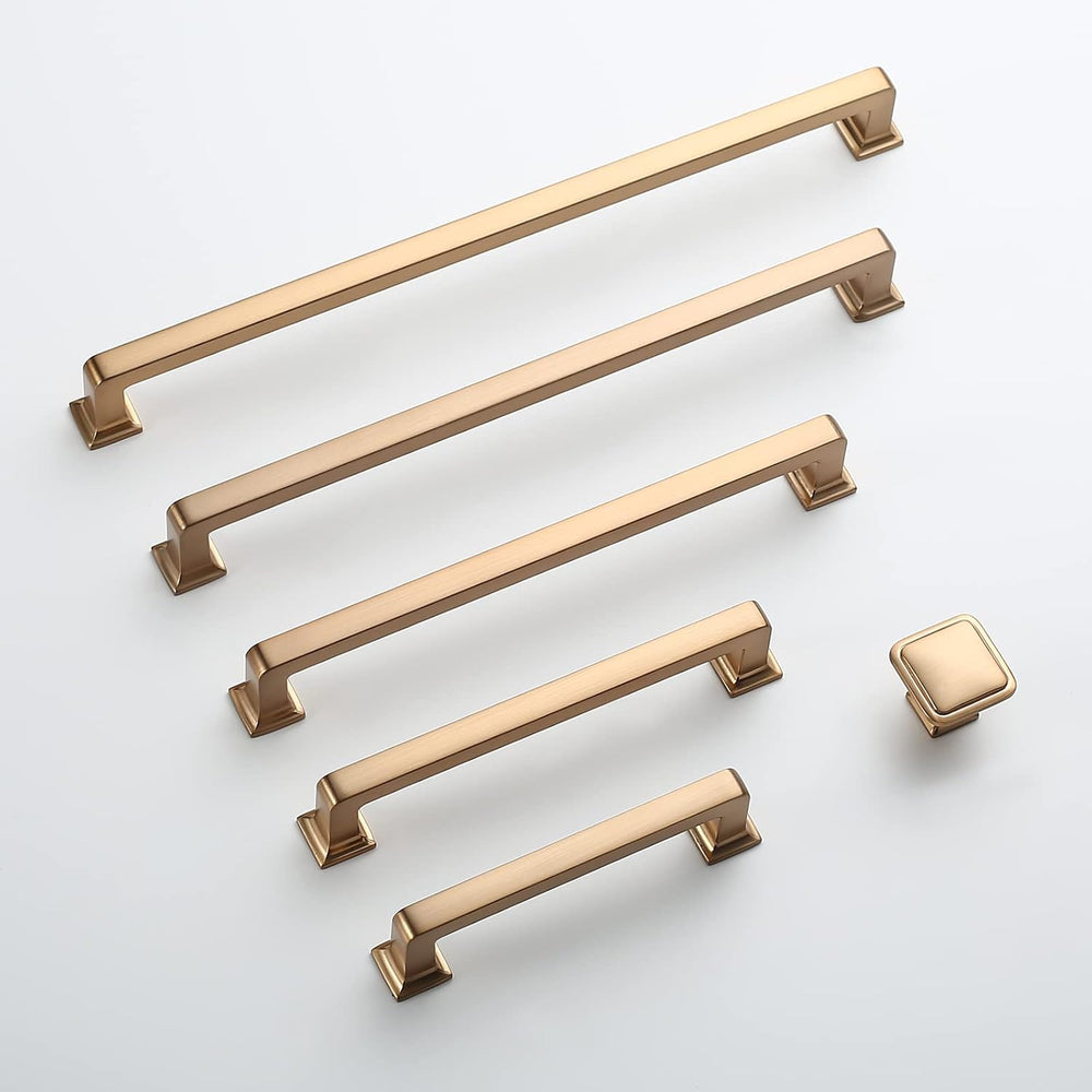 9BUILD 10 Pack 5 Inch Champagne Bronze Cabinet Handles,Kitchen Hardware