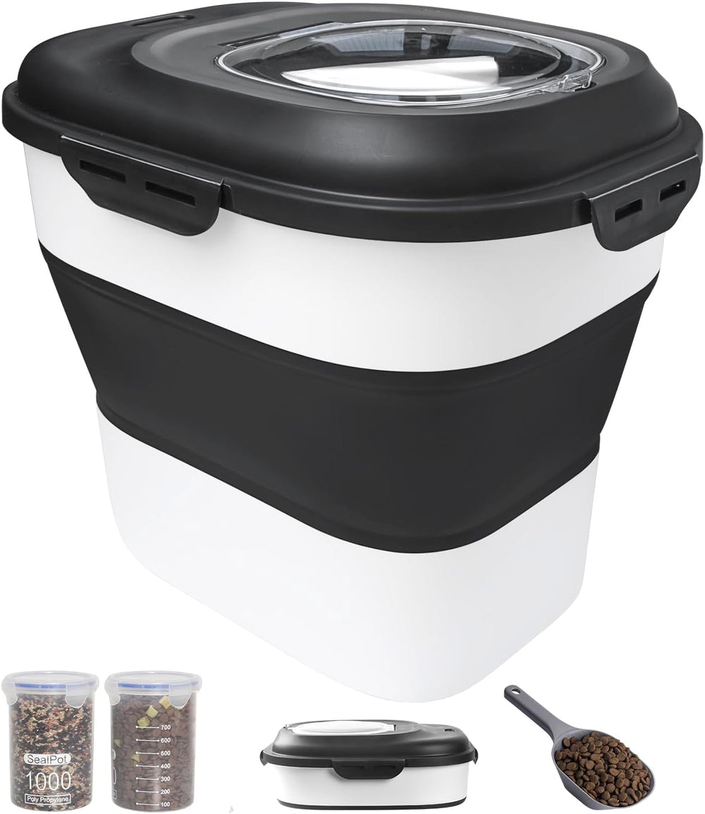 30-35 Lbs Dog Food Storage Container Collapsible Dog Food Container