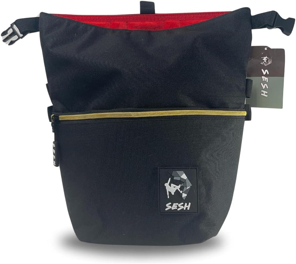 SESH Chalk Bucket - Large Size Chalk Bag for Climbing & Bouldering with M...