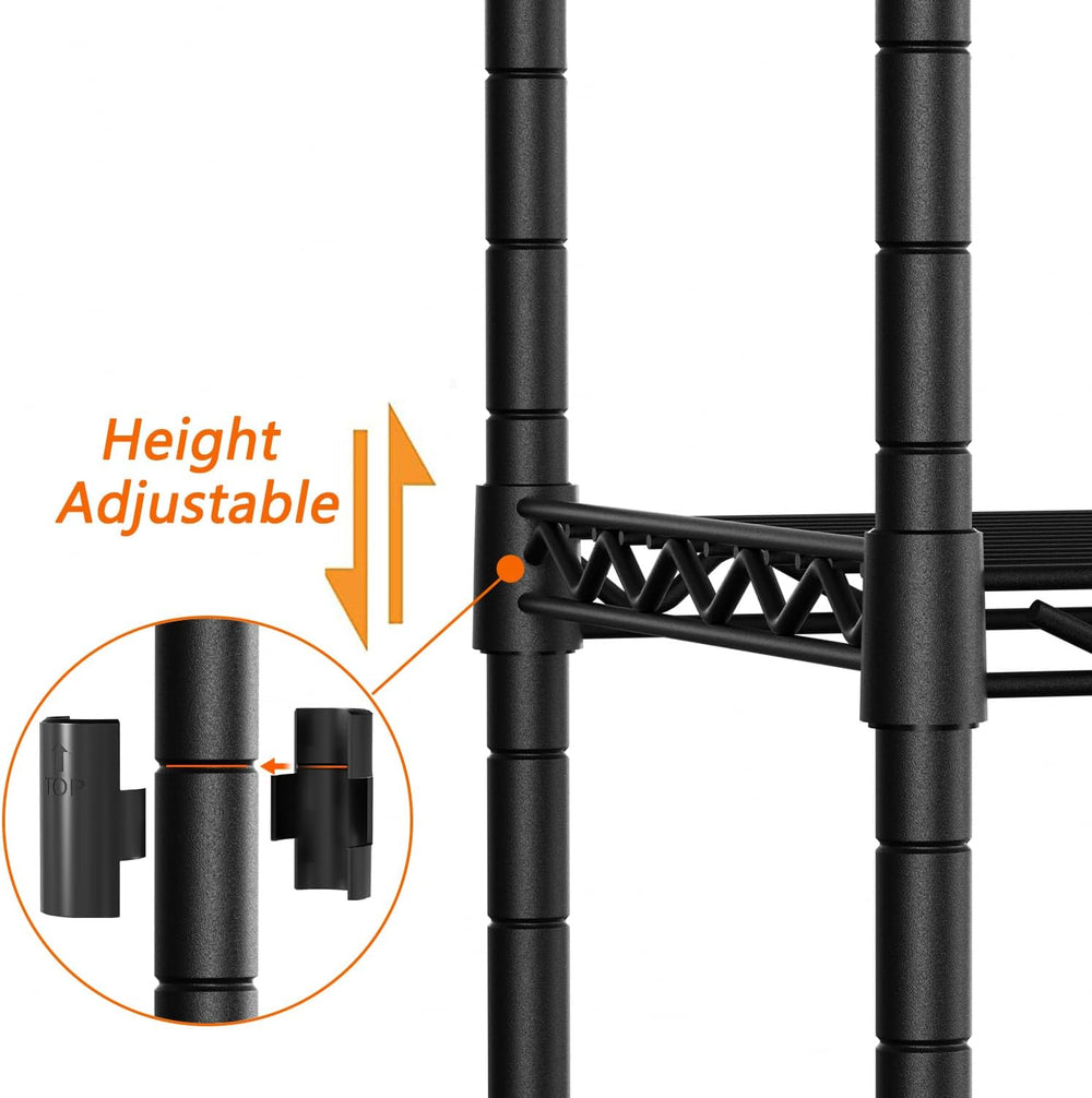 Soywey 3-Shelf Adjustable Heavy Duty Storage Shelves,36" Wx14 Dx35.8 H M...