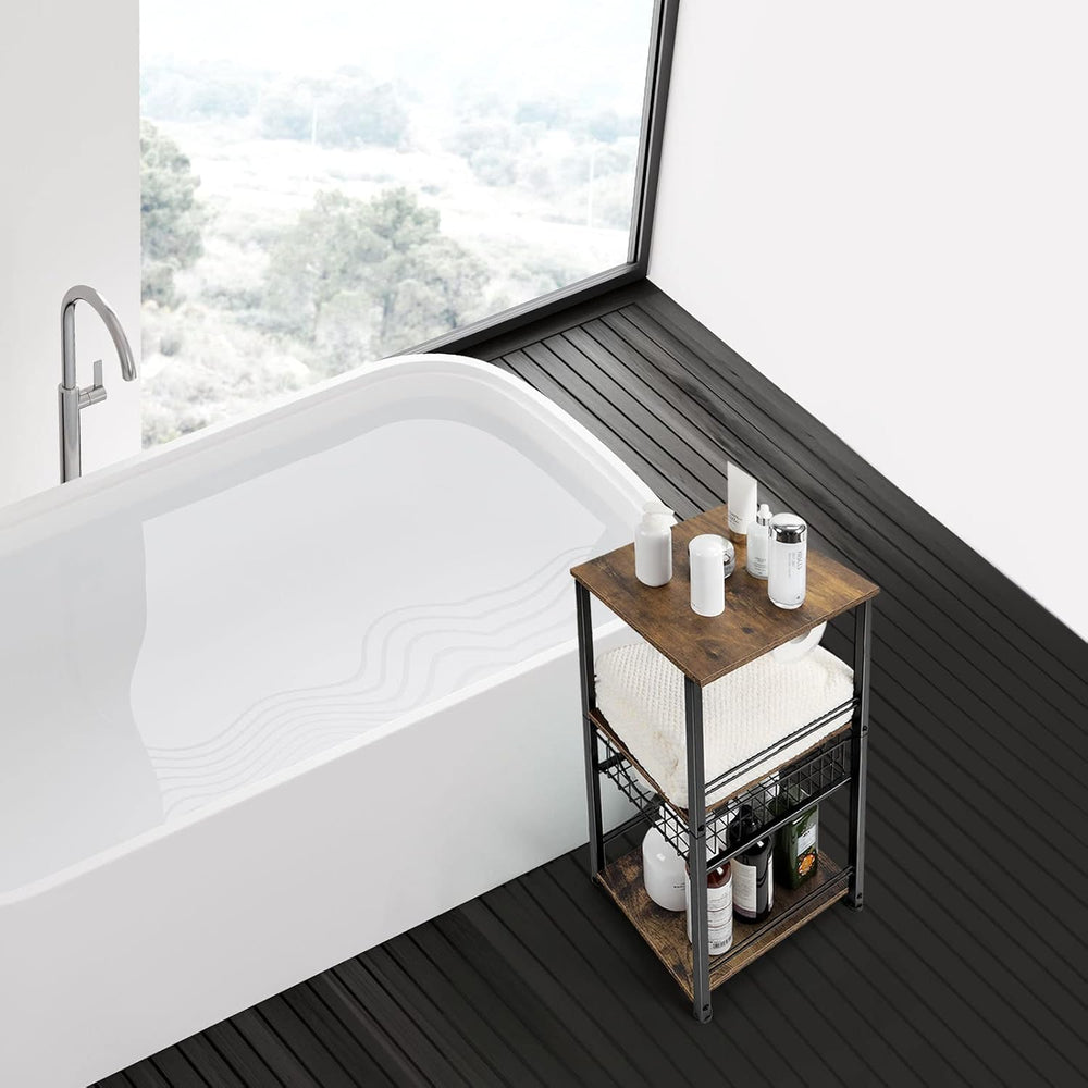 Bathroom Storage Shelf Floor Standing Toilet Storage Cabinet with Drawer