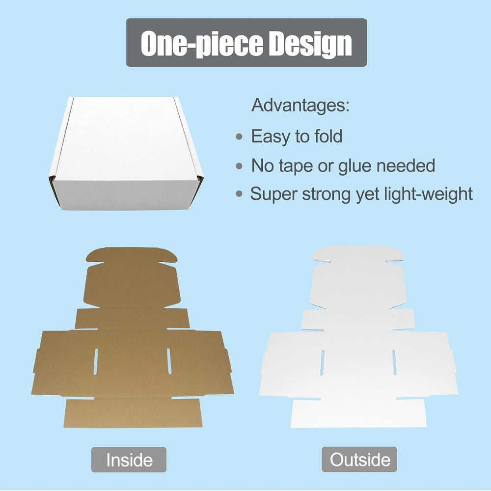 13x11x2 Shipping Box, 50 Pack Corrugated Cardboard Boxes Mailers for Business...