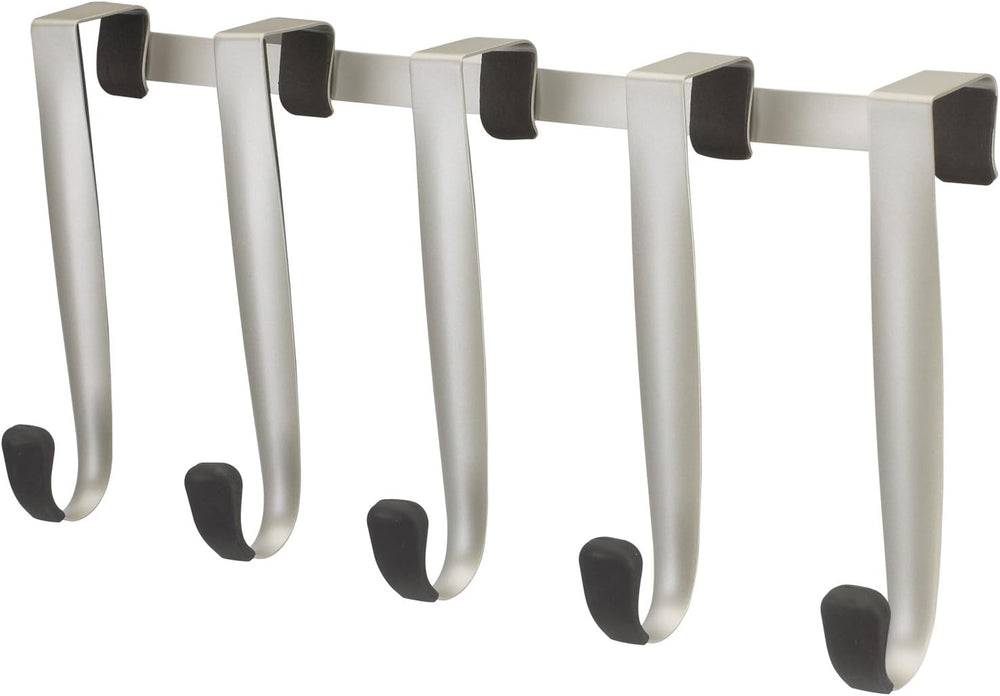 Umbra Schnook Steel Over the Door Hooks, 5-Hook Set, Black/Nickel