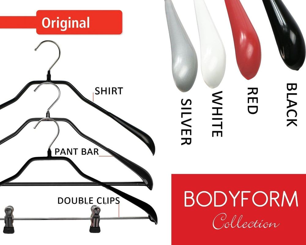 Mawa by Reston Lloyd BodyForm Series Style 42/LS, Non-Slip Steel Clothing Han...