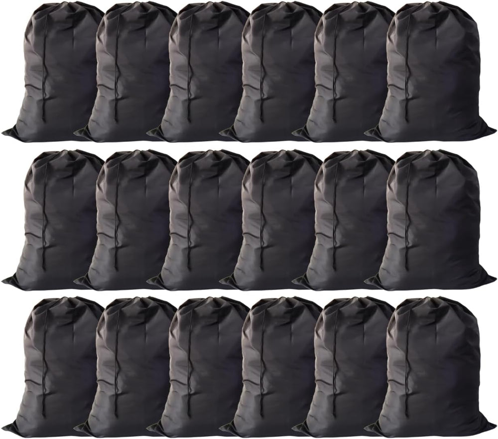 Extra Large Laundry Bag 30"x40", Black, 18 Pack