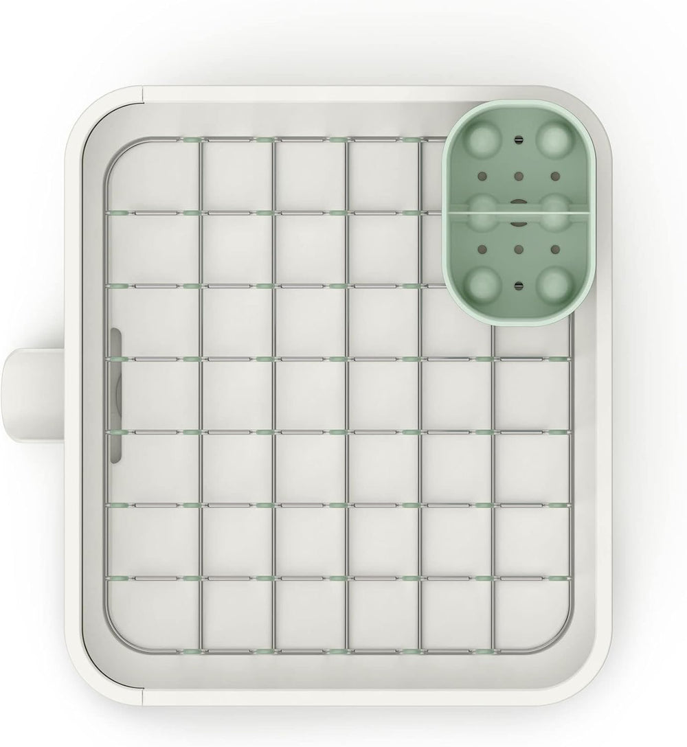 Joseph Joseph Extend Expandable Dish Drainer Rack with Removable Flatware Hol...