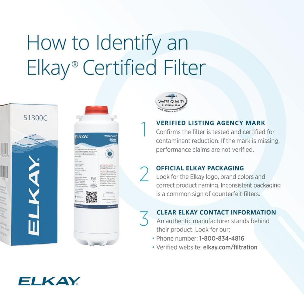 Elkay Genuine WaterSentry 51300C Replacement Filters (3 Pack)