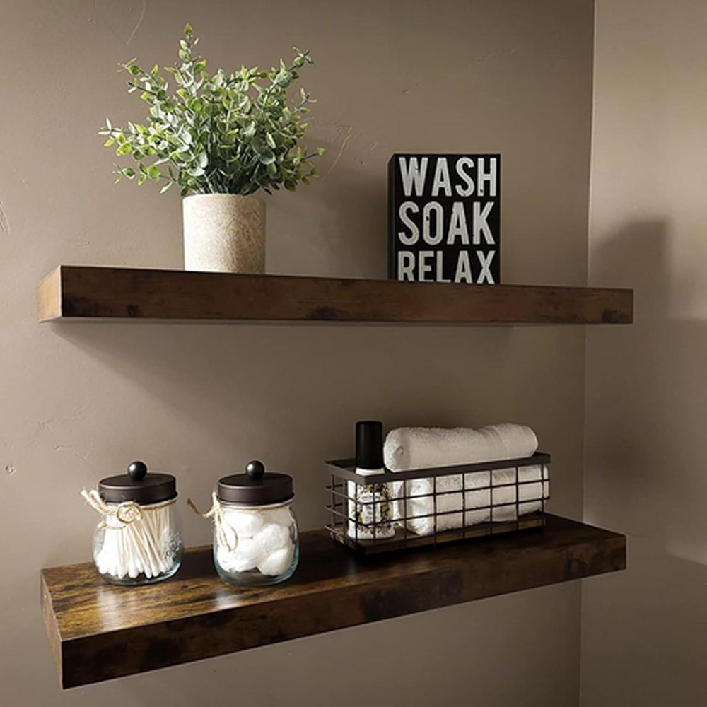TIEYIPIN Farmhouse Small Metal Wire Storage Basket Bin, Rustic Home Storage O...