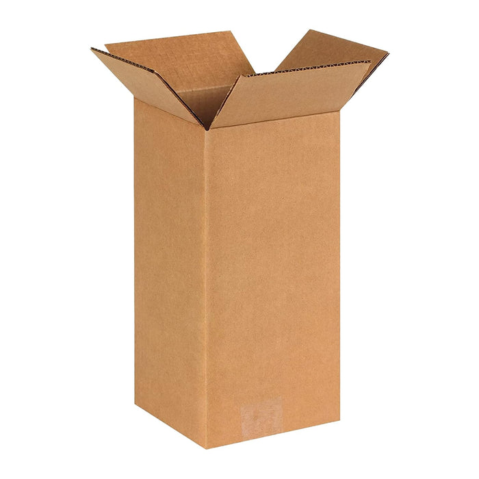 AVIDITI Long Boxes 6"L x 6"W x 12"H (25-Pack) Tall Corrugated Cardboard Box for Shipping, Packaging, Moving, Storage Box, Home or Business Strong Wholesale Bulk Boxes