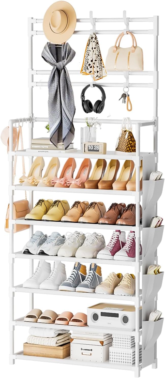 OYREL Shoe Rack 7 Tier Shoe Organizer Storage 21-28 Pairs