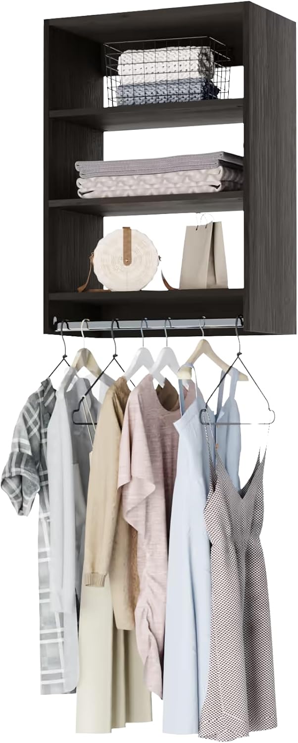 Medium Hanging Closet Unit - Modular Closet System For Hanging - Corner Close...