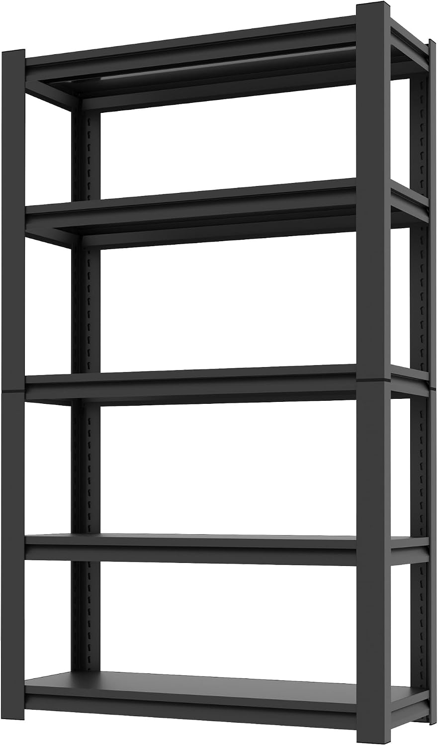Garage Shelves, 3000Lbs Garage Shelving Heavy Duty, 78" H 5 Tier Adjusta...