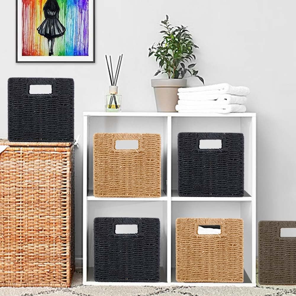 6 Pack 8.7 Inch Wicker Baskets