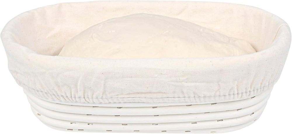 Restaurantware 9 3/4 In Oval Rattan Banneton Proofing Baskets, 1 Count