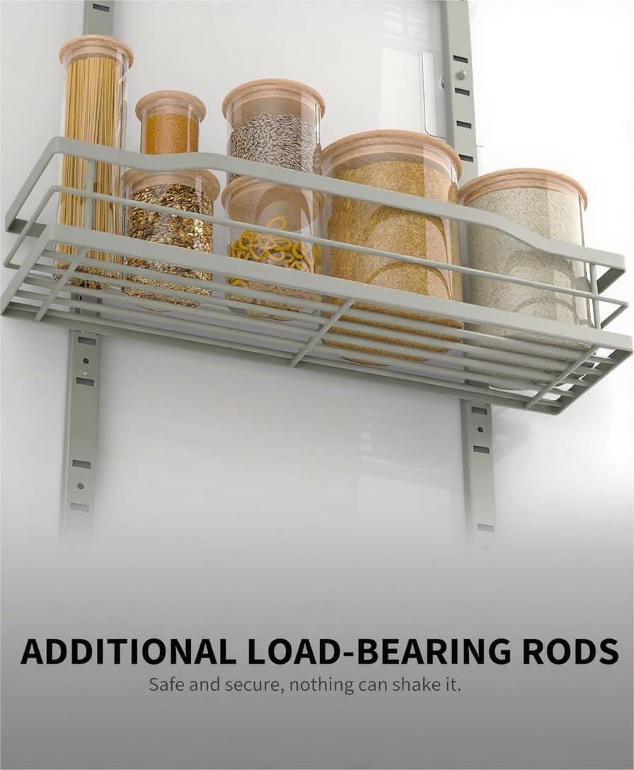 Moforoco Grey 9-Tier Over The Door Pantry Organizer, Pantry Organization and ...