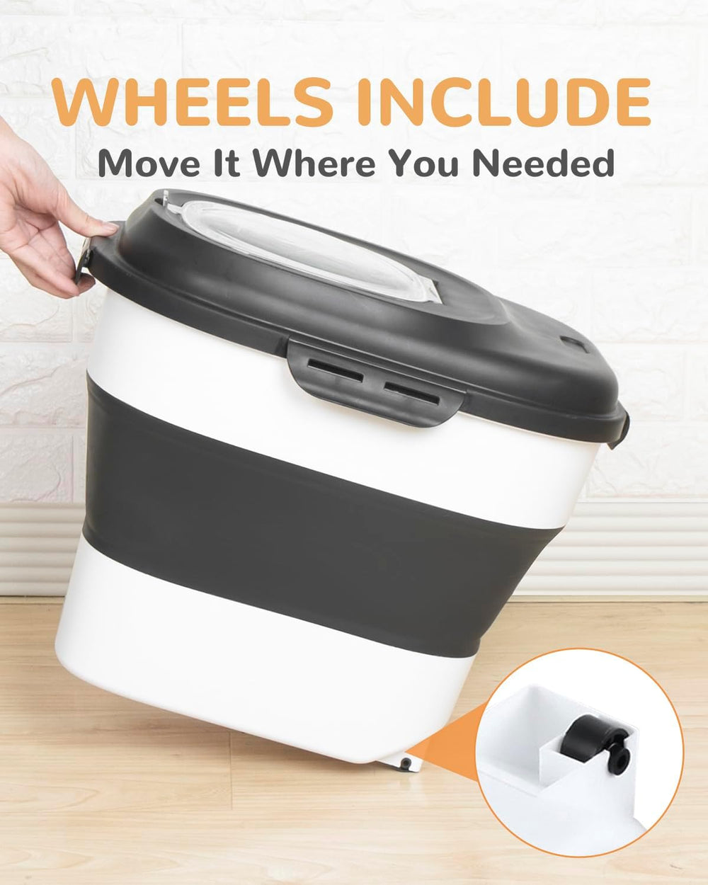 30-35 Lbs Dog Food Storage Container Collapsible Dog Food Container