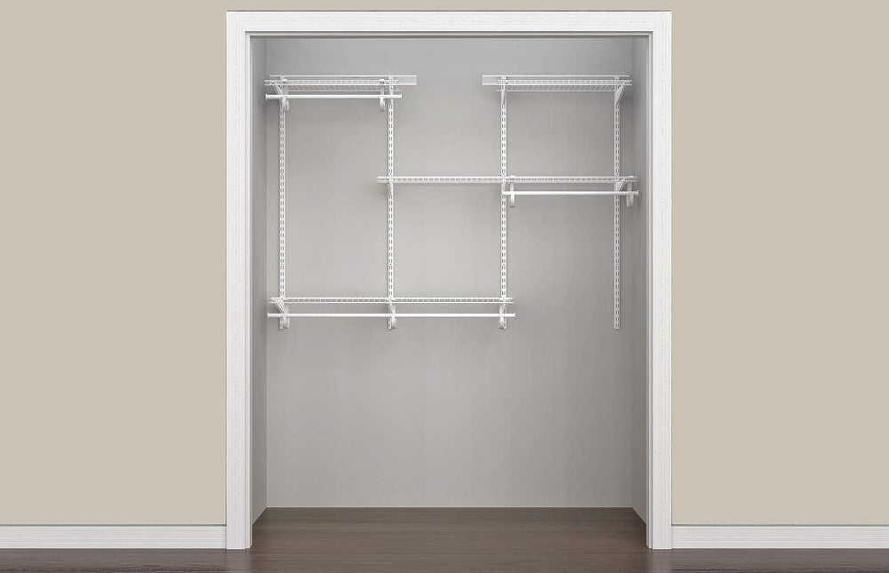 ClosetMaid ShelfTrack Wire Closet Organizer System, Adjustable from 4 to 6 Ft...