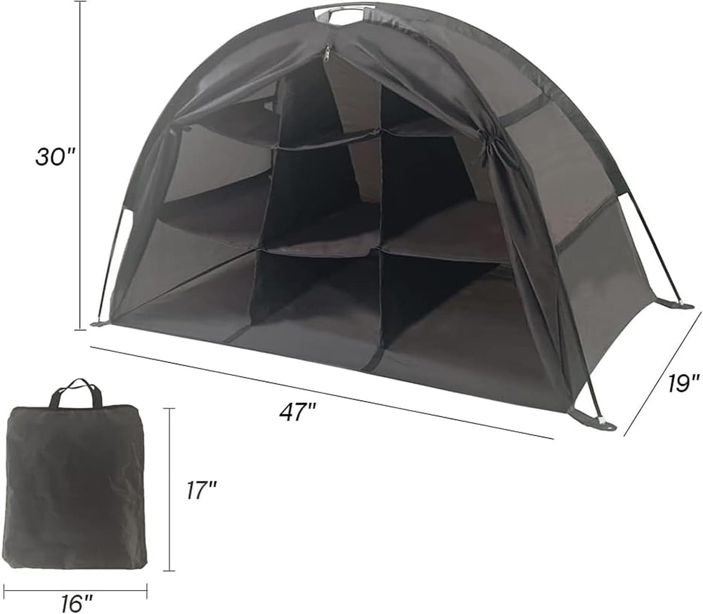 Camping Organizer Shoes,Tent Organizer, RV Shoe Organizer with Zippered Flap(...