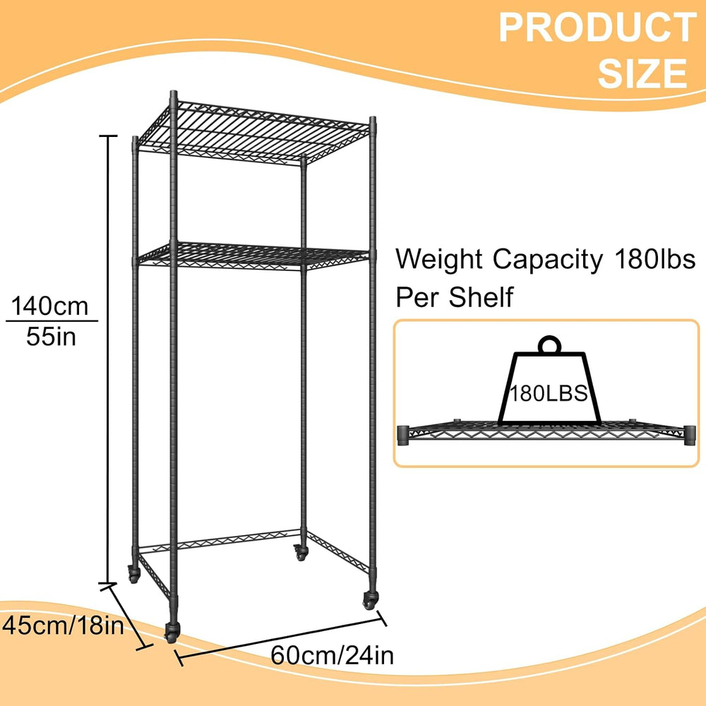 Over Mini Fridge Storage Rack, Height Adjustable, Flexible Storage