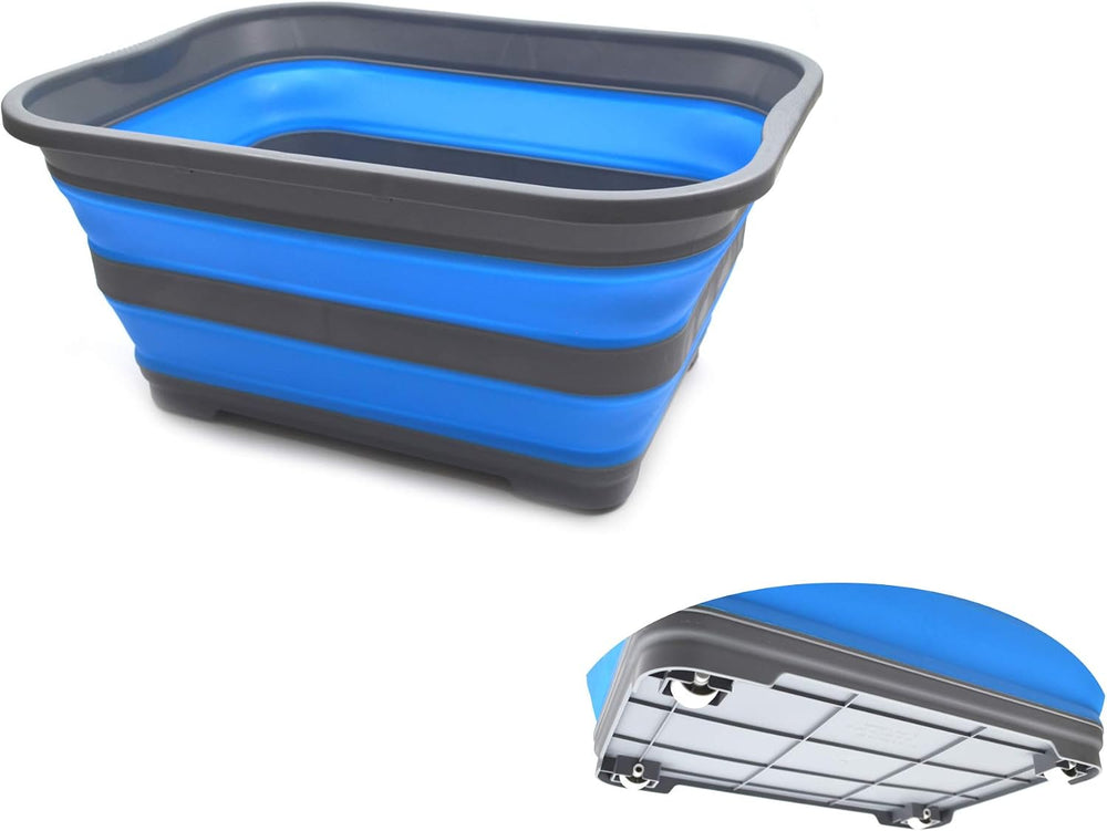 SAMMART 40L (10.5 gallon) Collapsible Plastic Laundry Basket -Pop Up Storage ...