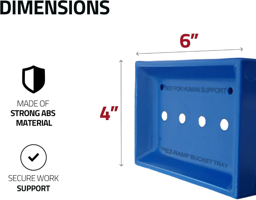 Lineman Bucket Tray for Bucket Truck – Blue Aerial Bucket Lip Tray with Paten...