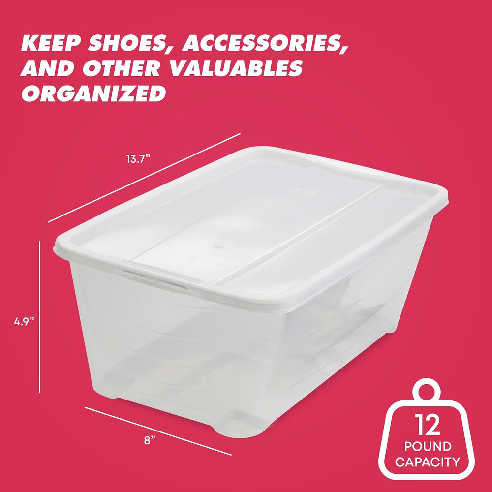 Life Story 20 Pack Plastic Storage Boxes, Stackable Organizer Tote Containers...