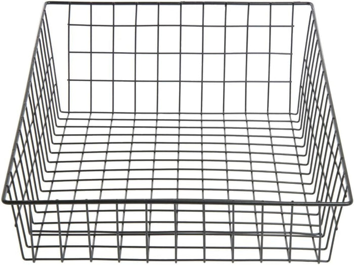 WIRECRAFT MANUFACTURING COMPANY Bagel Basket Rectangular Black Wire - 14" L x 20" W x 3"-6" H