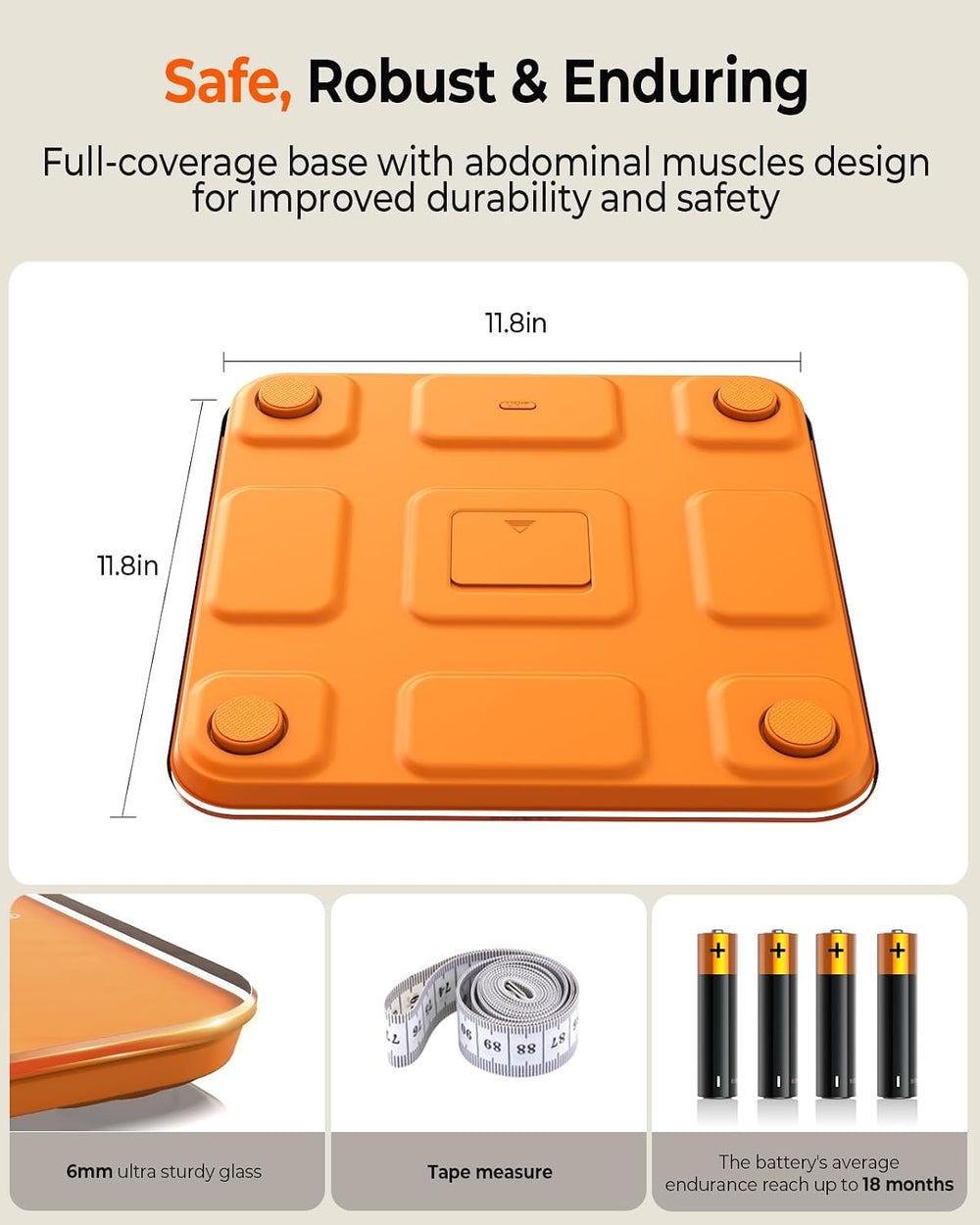 500lb Digital Bathroom Scale with Body Weight Trends App