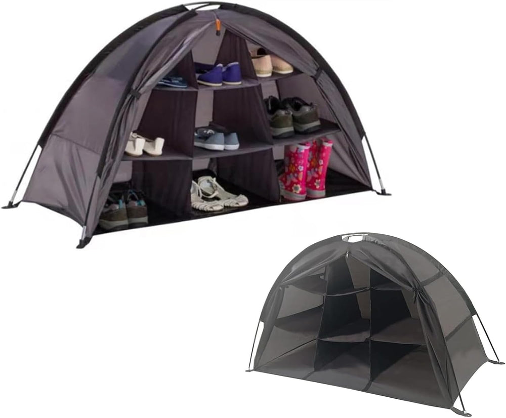 Camping Organizer Shoes,Tent Organizer, RV Shoe Organizer with Zippered Flap(...