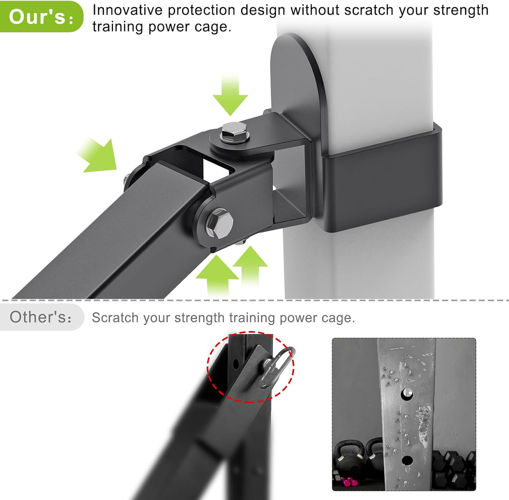 SELEWARE T Bar Row Landmine Attachment Belt Squat Attachment for Power Cage