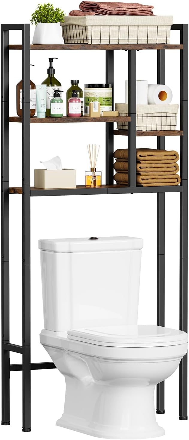 Over-The-Toilet Storage Rack, 3-Tier Bathroom Shelves Over Toilet