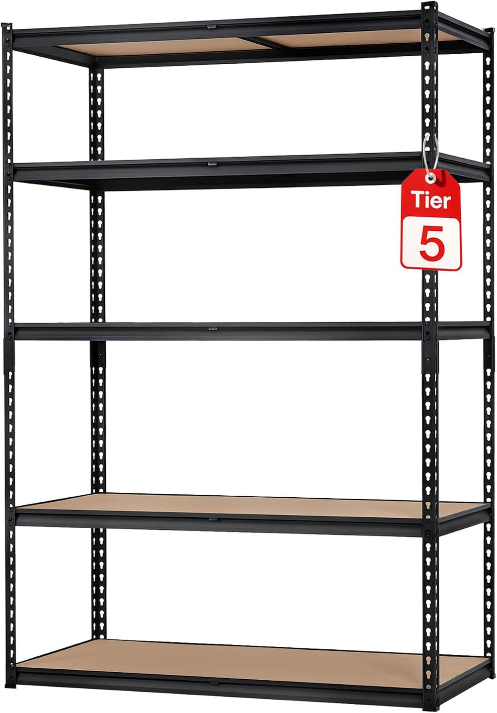 Garage Storage Shelves 5 Tiers, Heavy Duty Storage Shelving Racks with 2500 L...