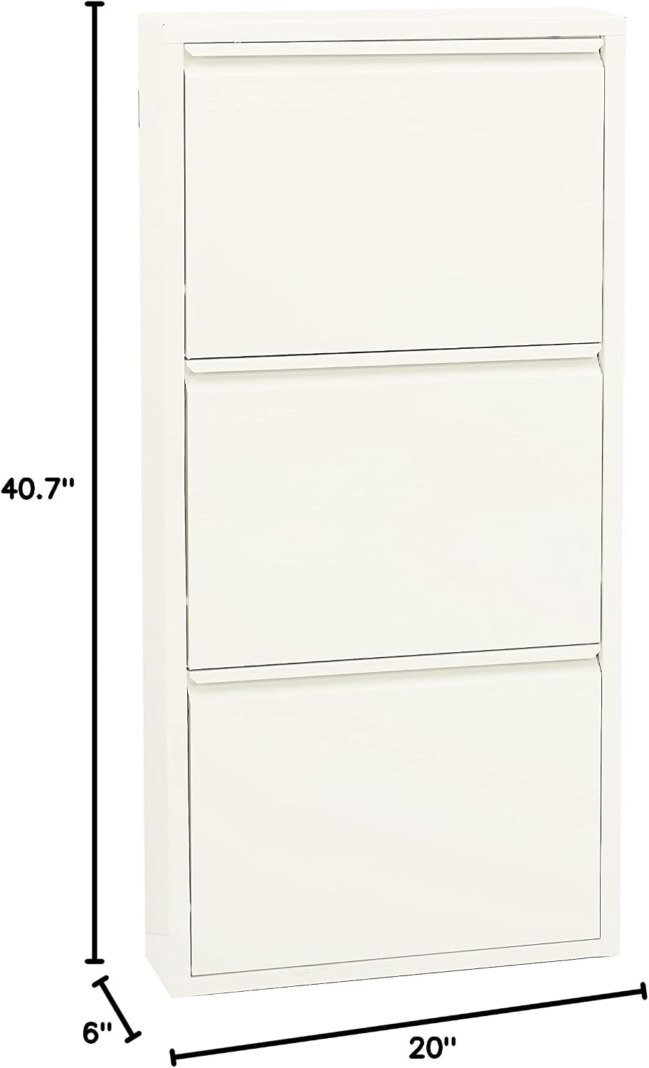 Flip Drawer Shoe Cabinet, Storage Organizer, Freestanding Shoe Rack, Wall Mou...