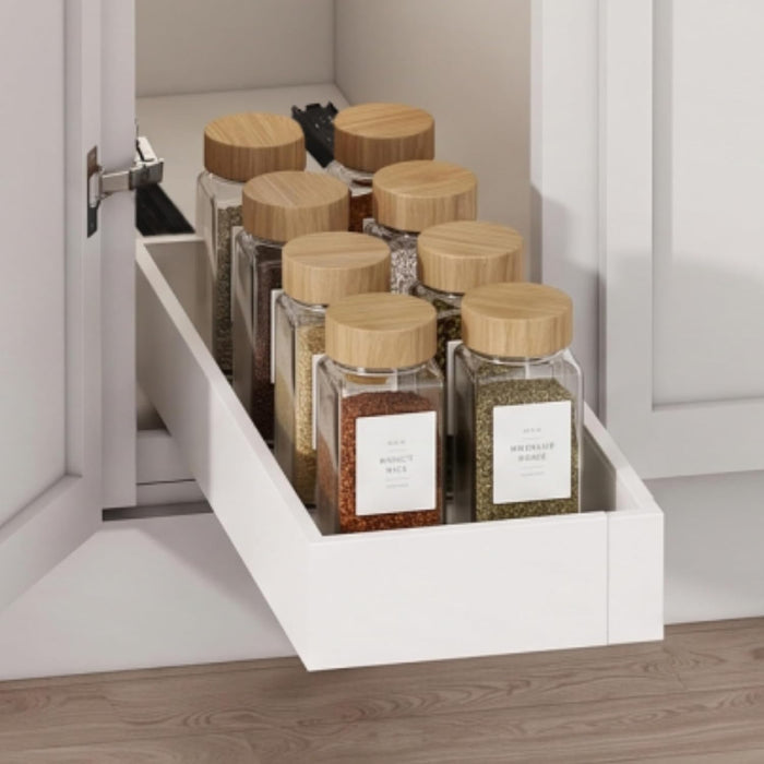 Fokyfok Pull Out Cabinet Organizer,Expandable,No Drill,Heavy Duty,Kitchen