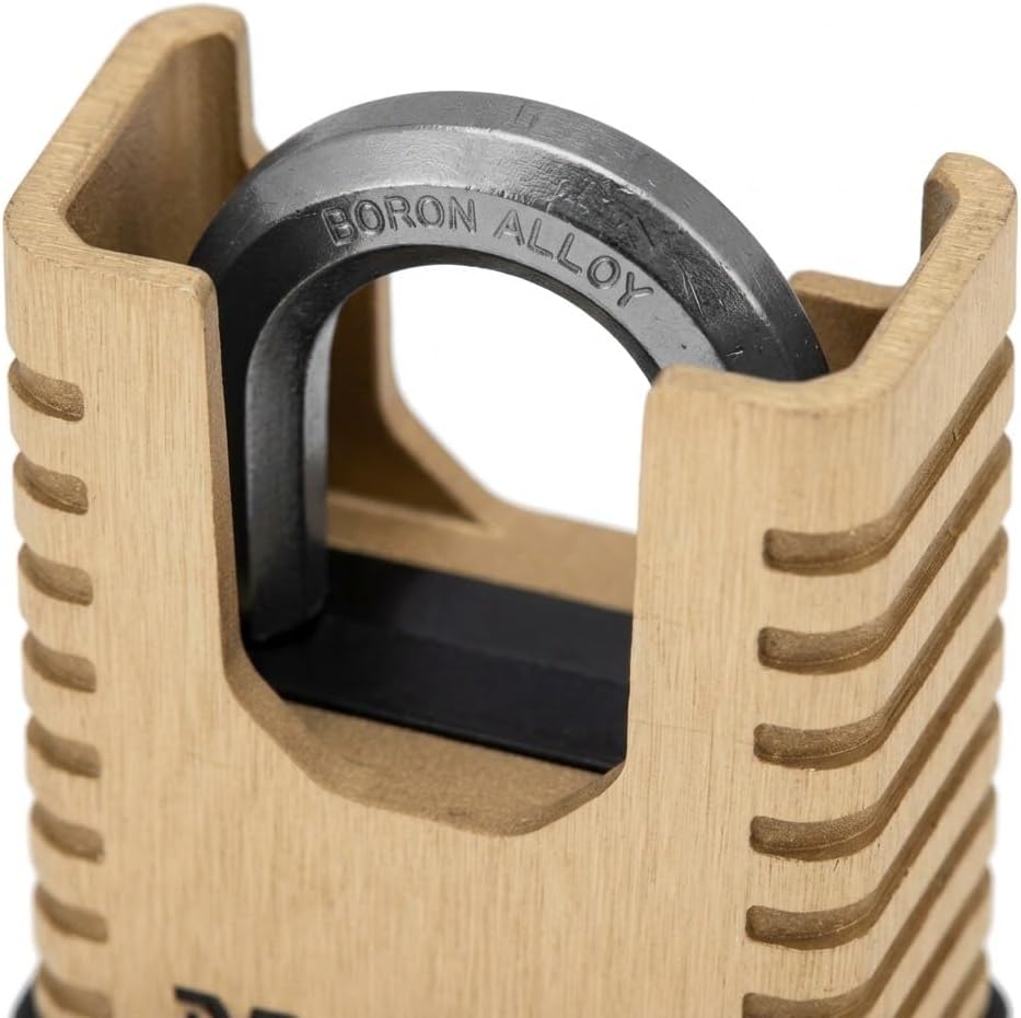 Master Lock ProSeries 4-Digit Combination Padlock, Brass Lock 1177D