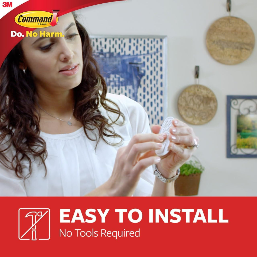 Command Medium Designer Hooks, 6 Hooks and 12 Strips, Damage-Free Hanging Wal...