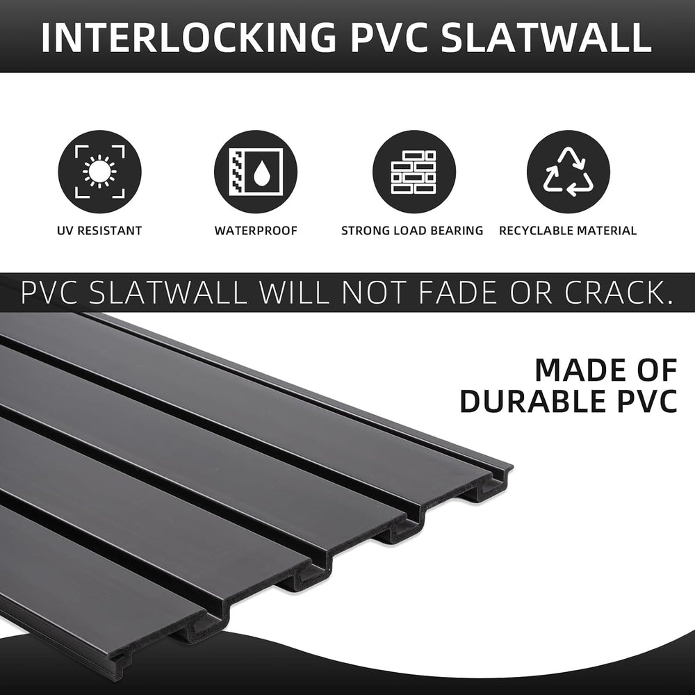 FRAYSCENT Slat Wall Paneling Garage Wall Organizer, Slatwall Panels Garage To...