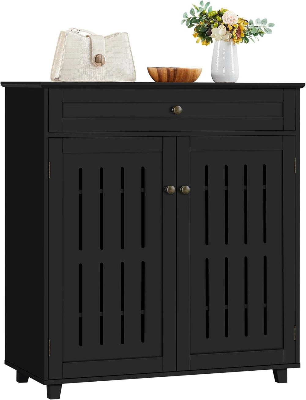 Yaheetech Kitchen Buffet Storage Cabinet for Home Office, Black